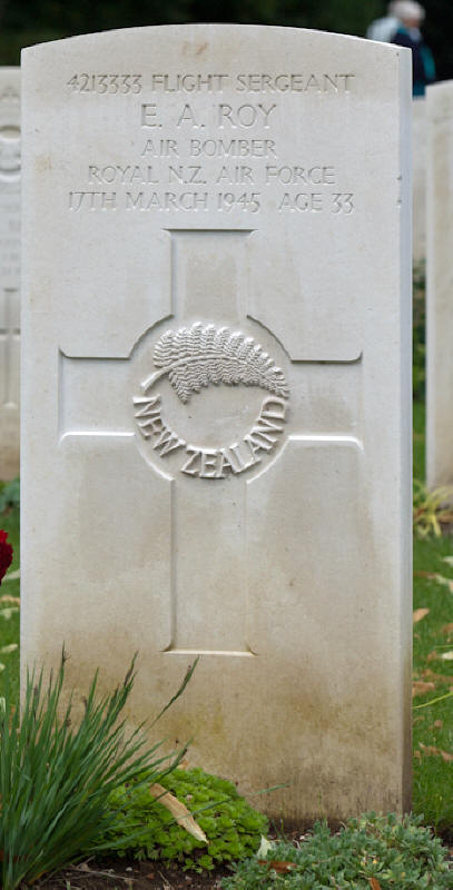 F/Sgt Eric Alexander Roy<br /><br /><br />died on active duty - March 17th, 1945